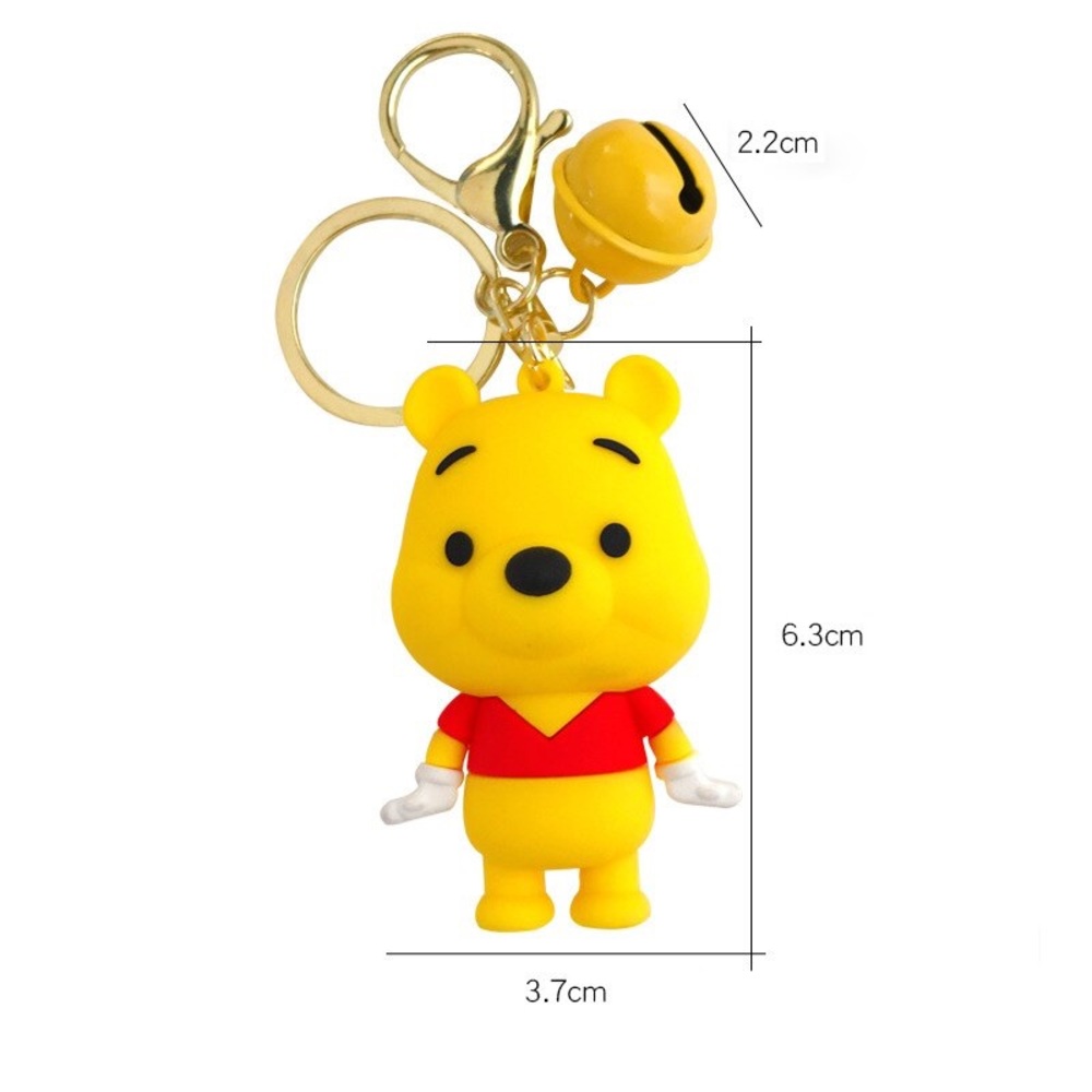 Winnie The Pooh Winnie 3D Cartoon Keychain - Picture 2 of 5